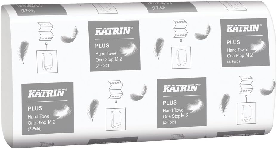 Katrin Plus One Stop M2 2ply Hand Towels - Case of 3000