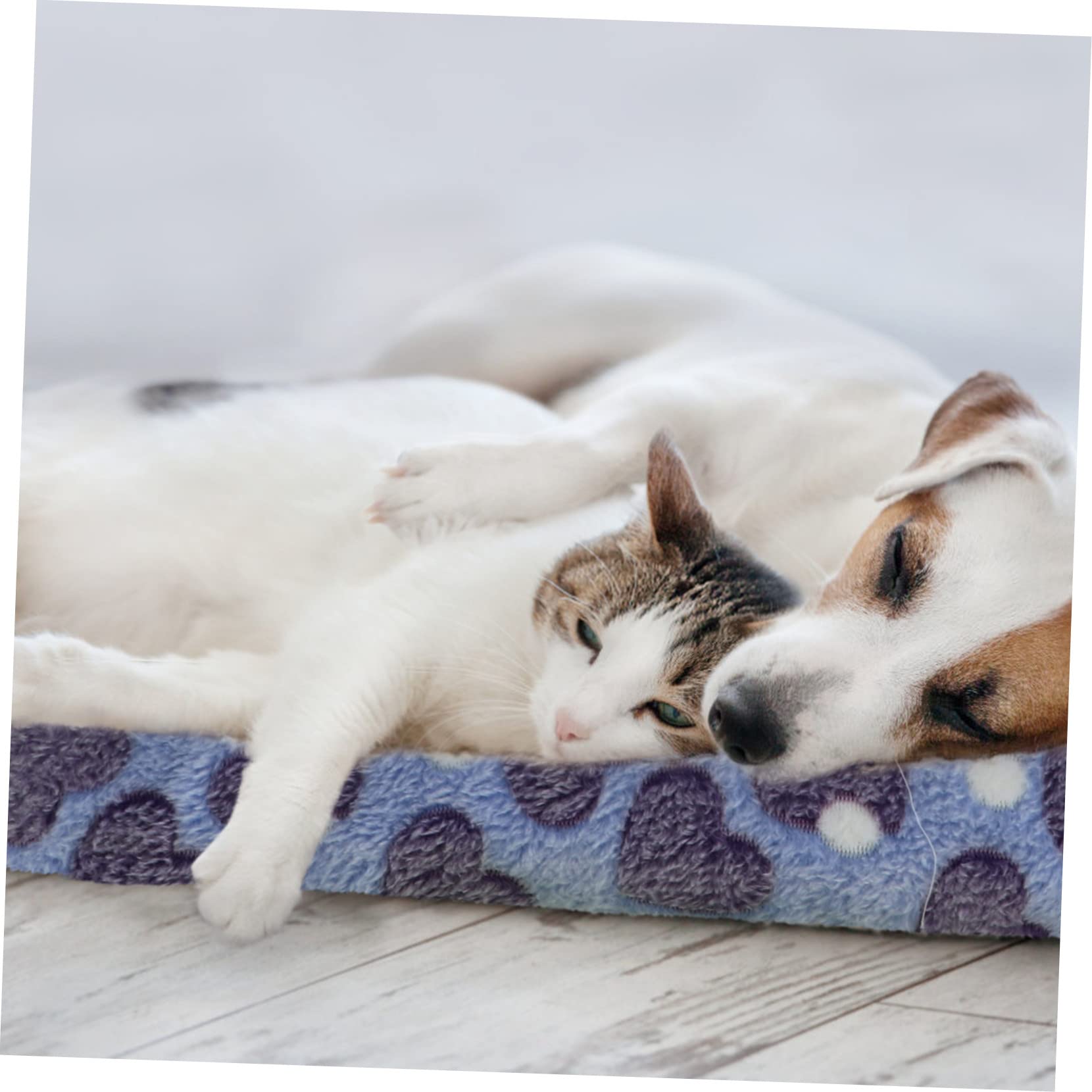 Beavorty Pet Blanket Mat 2 Pack Soft Washable Cushion Bed for Dogs Cats Indoor Outdoor Warm Sleeping Nest Pad 15.00X11.02X0.98In - Image 2