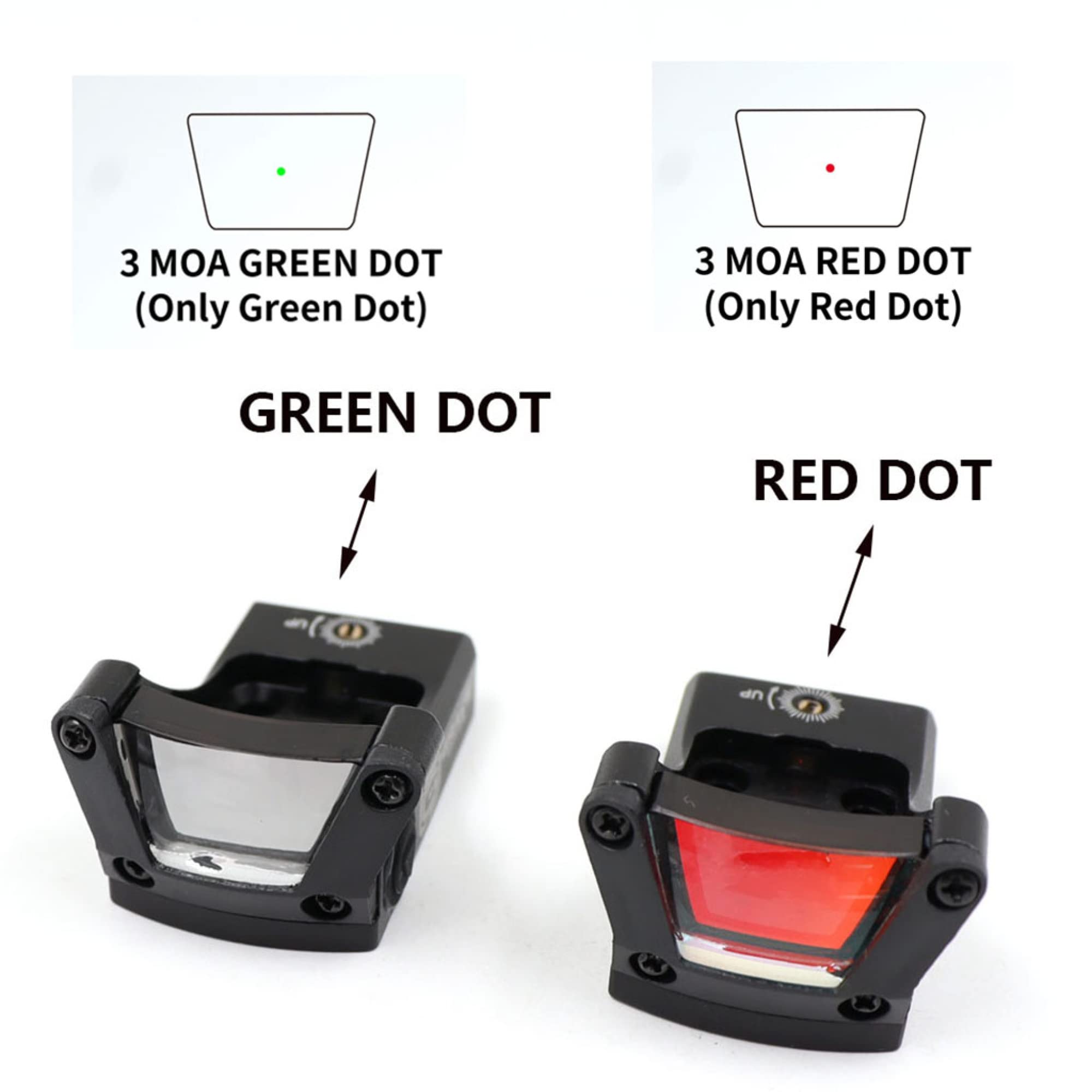 M1 Mini Red DOT Sight RMR Reflex Ottica Tattica Cannocchiale da Fucile per Airsoft Pistola Tiro All'aperto Olografica G Mount