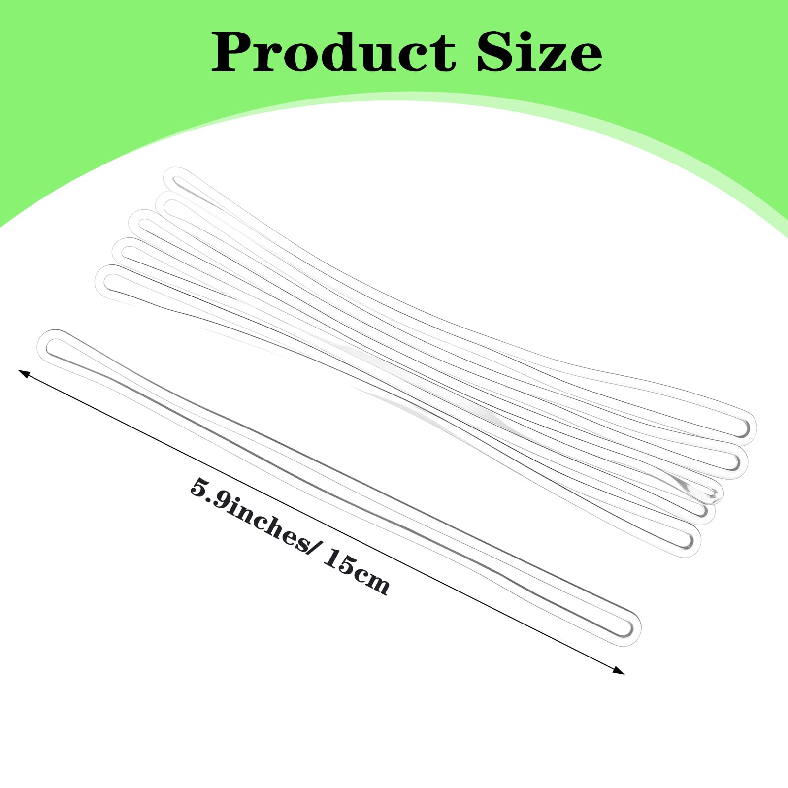 GYBest Confezione Da 100 Anelli Trasparenti Per Etichette Per Bagagli Da 6 In Plastica~p114443071