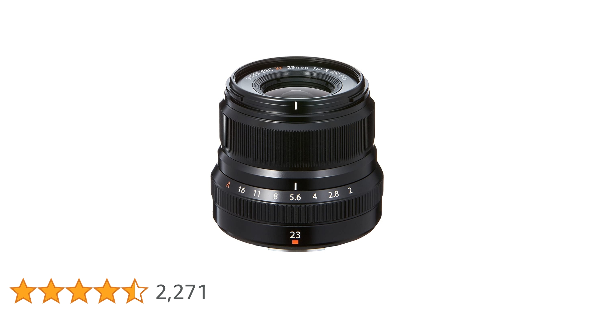 【良品】FUJIFILM XF23mmF2 R WR + LH-XF35-2 Fujifilm Fujinon XF23mm F2 R WR Semi-Wide Lens for X Mount.