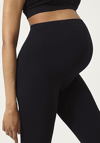 Miniatura 5 de NOTHING FITS BUT Leggings clásicos de maternidad sin costuras para mujer, pantalones de soporte para el vientre, pantalones de maternidad para uso