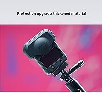Vista 3 de Funda de silicona para DJI OSMO 360, funda protectora para lente de cámara, resistente a los arañazos, protector de lente anticaída, compatible