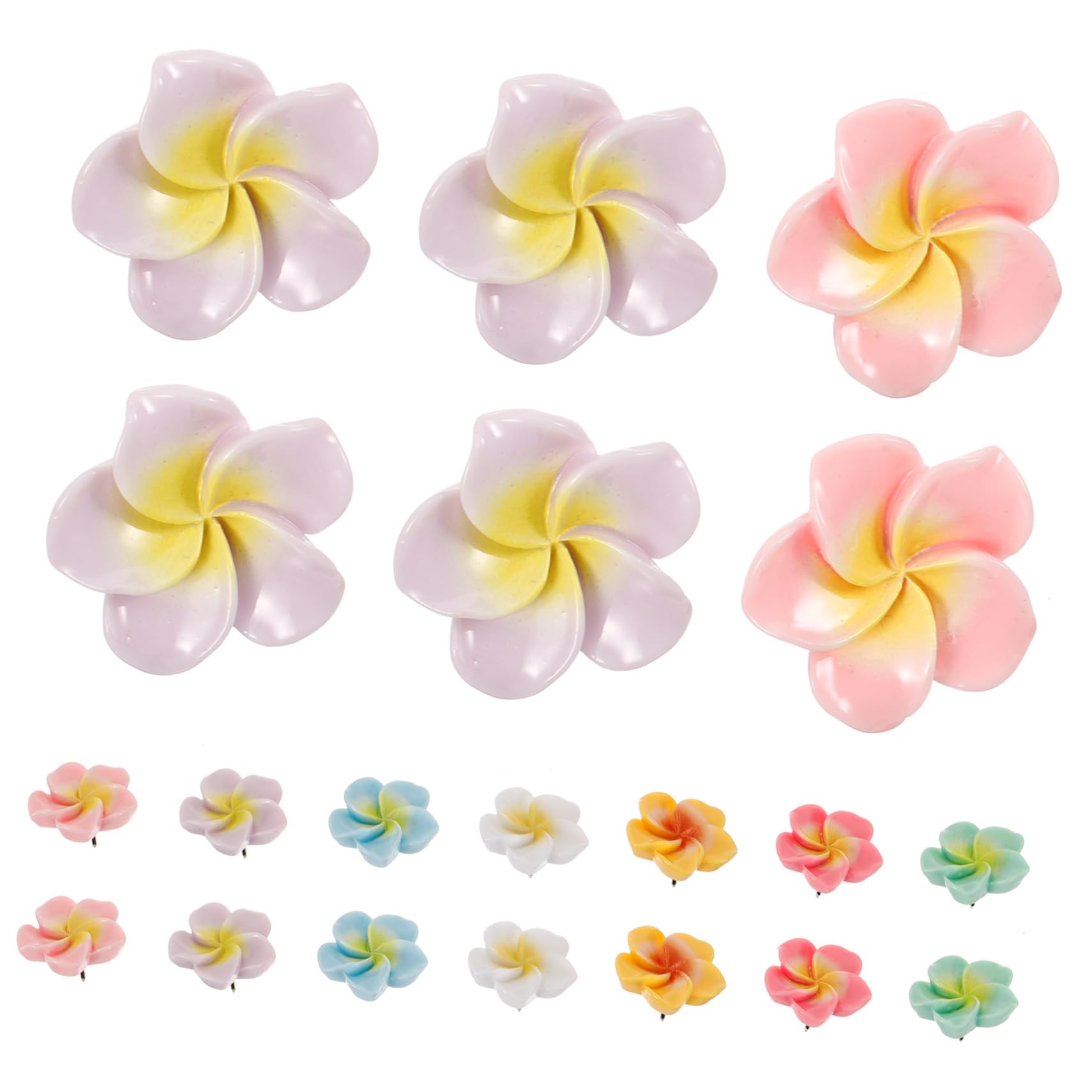 Gadpiparty 5 Sätze Fotomanddekoration Blumen Drücken Nagel Korkboard Nette Stecknadeln Für Korkbrett Süße Korkplatte Stecknadeln Für Pinnwand Dekorative Reißzwecke Plastik 21 Stücke * 5
