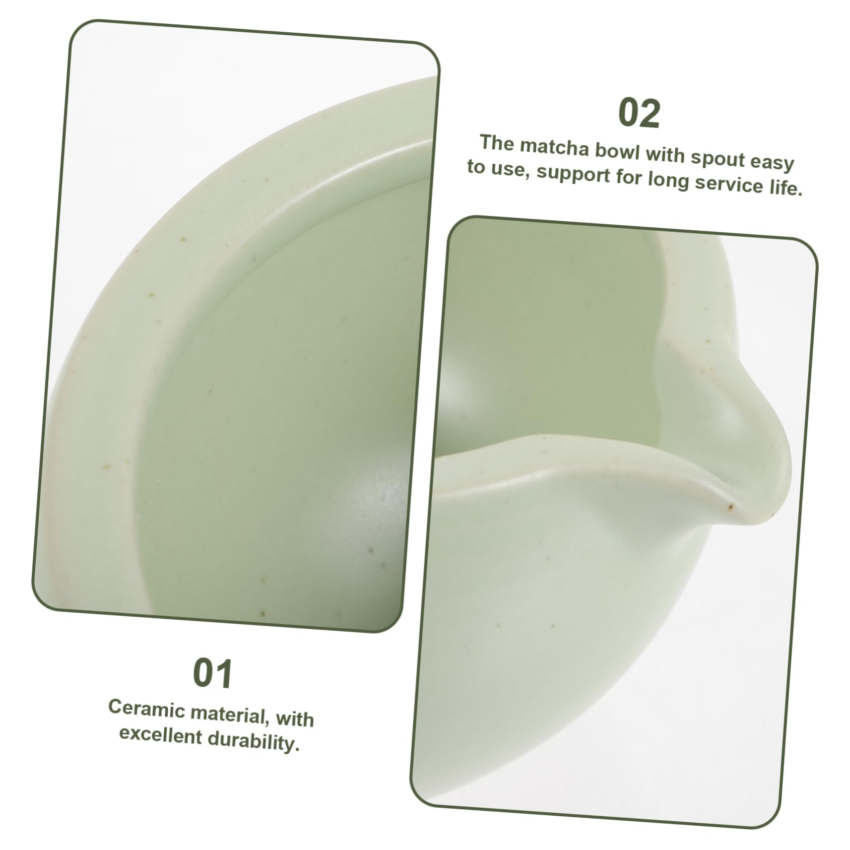 Alipis Japanese Ceramic Matcha Bowl with Spout Compact Tea Ceremony Cup for Tea Lovers Matcha Bowl for Home and Travel