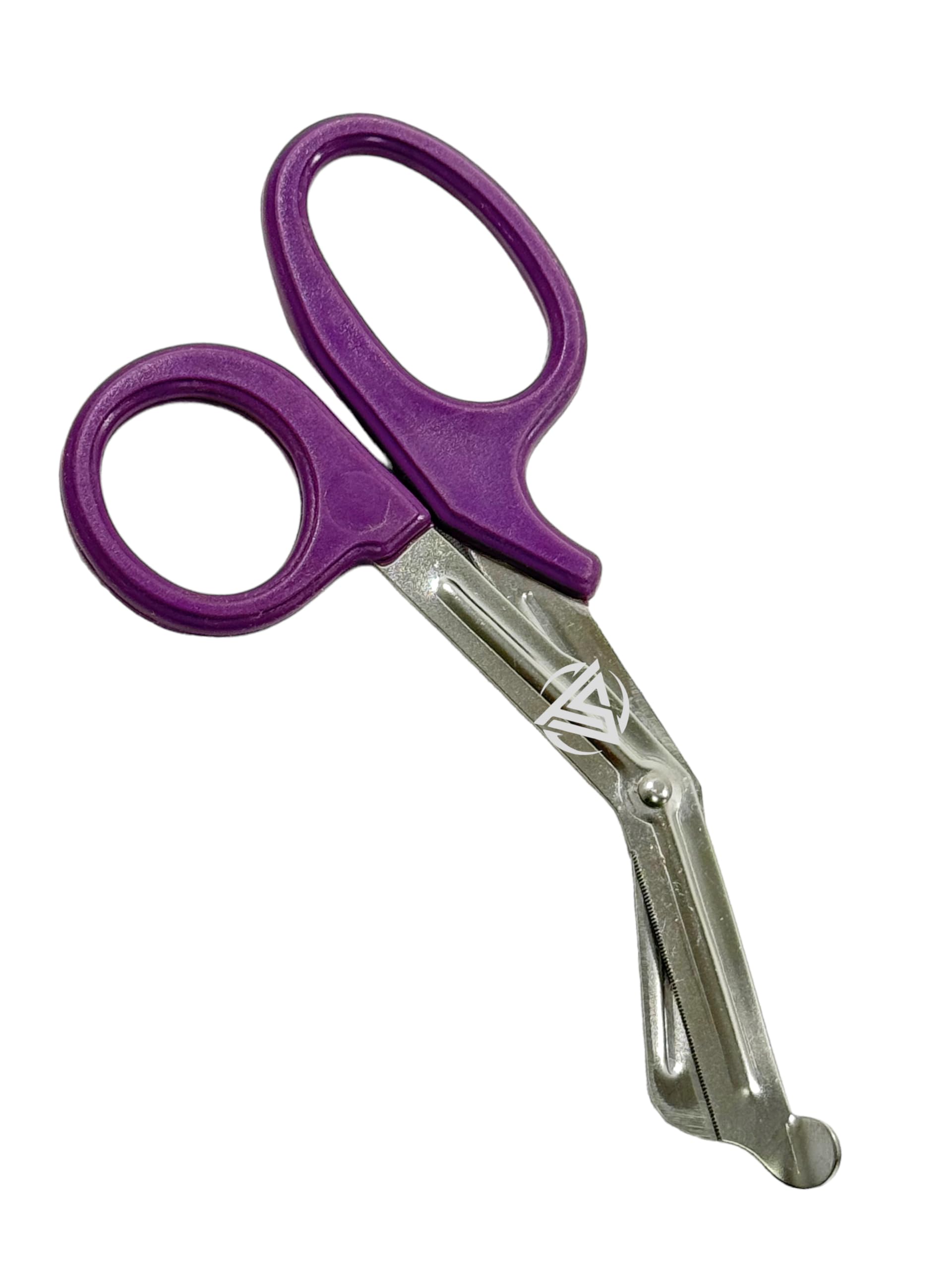 12 Pack Trauma Shears EMT Utility Bandage Scissors Serrated Blunt Tips for Paramedics, Nurses, First-Aid Responders and More. (Purple)