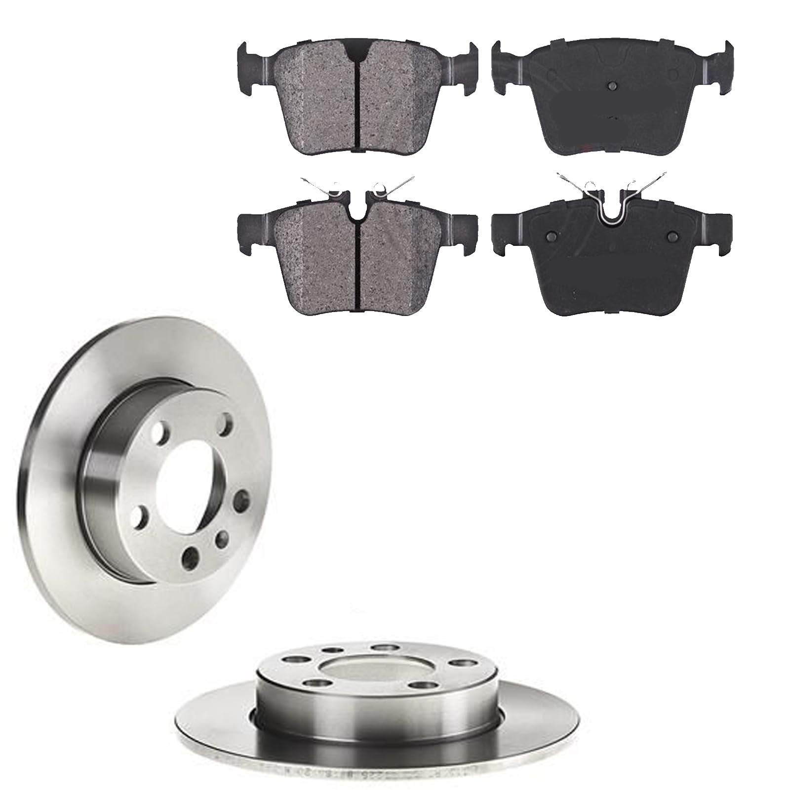 KIT FRENI POSTERIORI compatibile con LAND ROVER RANGE ROVER EVOQUE (L538) - DISCHI + PASTIGLIE OEM: FDB4927 | 18488 |SOSTITUZIONE DIRETTA|BASSA POLVERE|SILENZIOSO