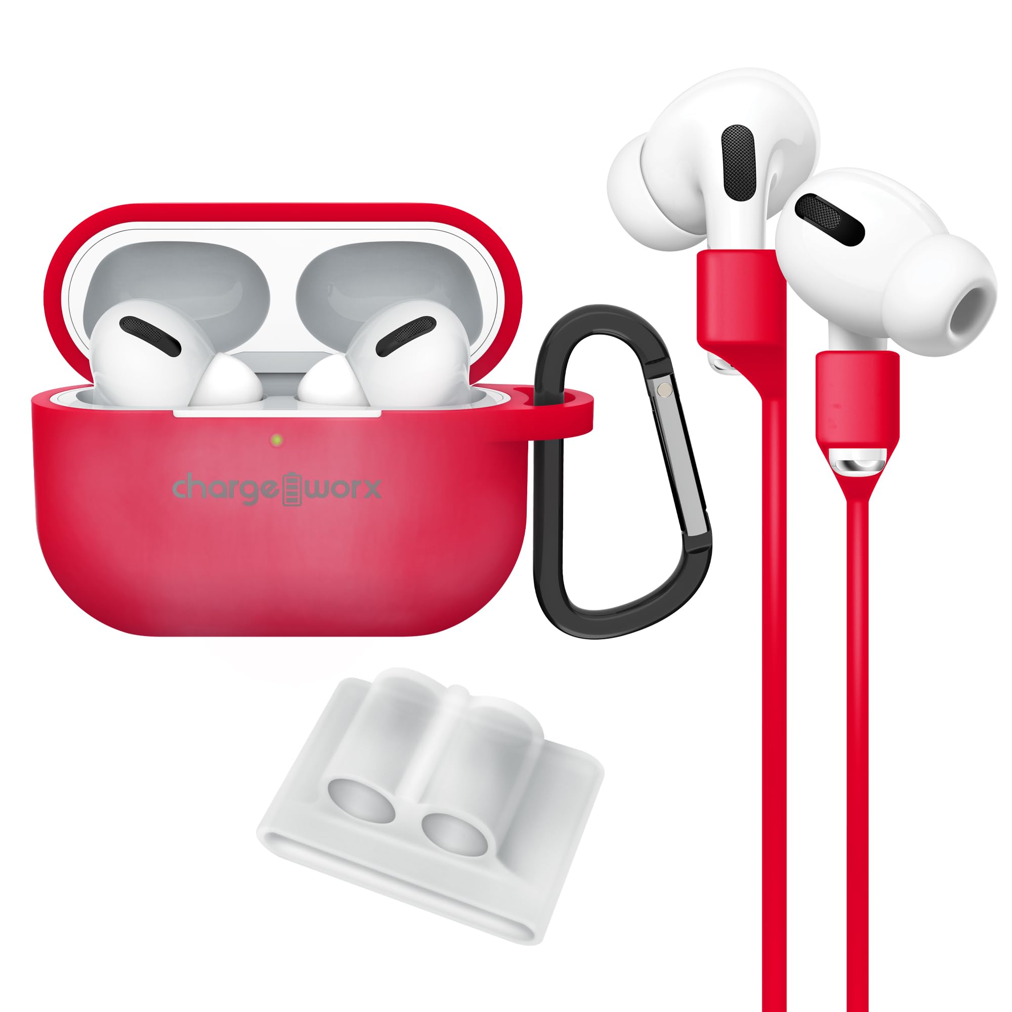 Amazon.com: ChargeWorx 4-Piece AirPods Accessory Kit, Silicone