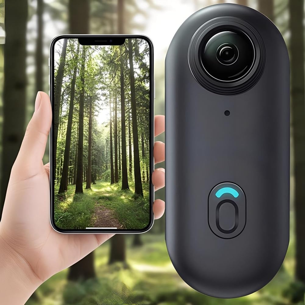 Kamera 4K Thumb Action Camera 1080P POV WIFI kamera do ciała z kartą 128G do pracy, podróży, pływania, jazdy na rowerze, biała