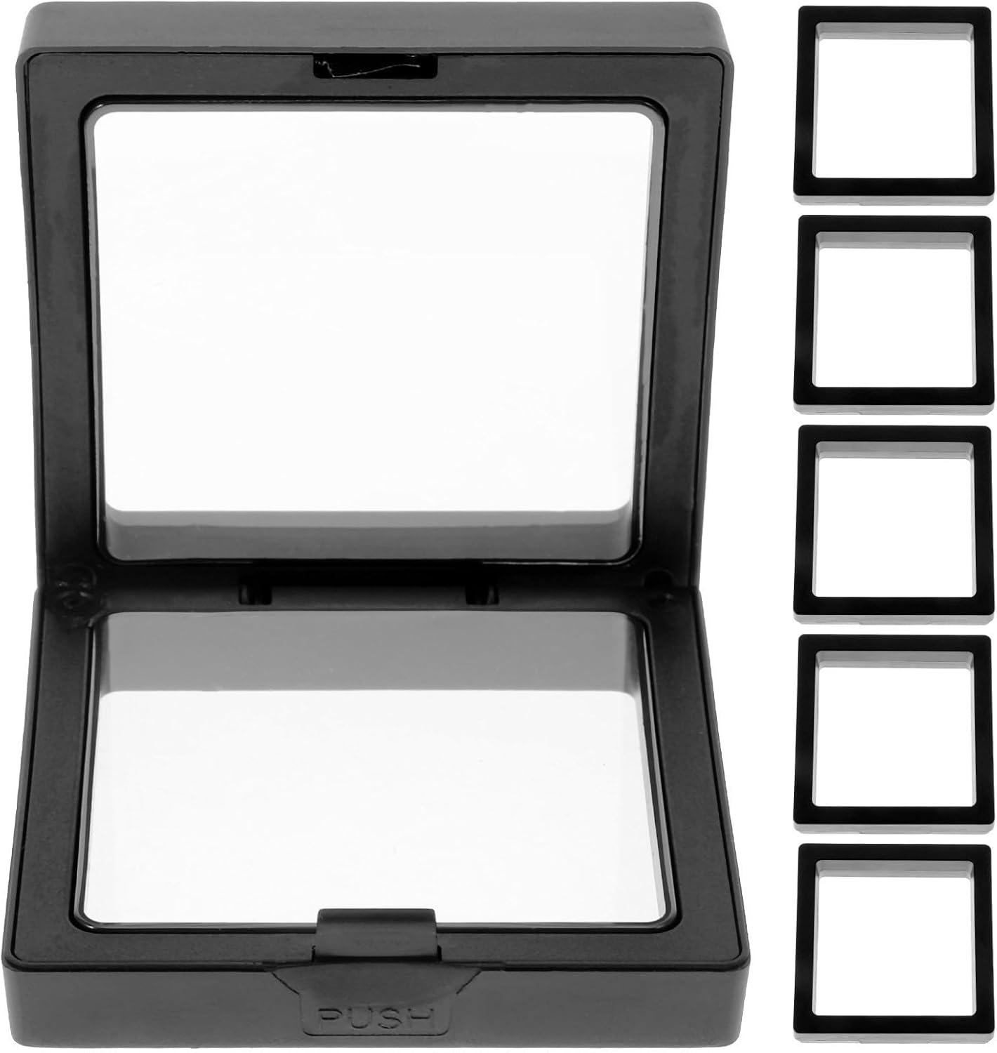 6 Sets PE Film Jewelry Box for Bracelets and Bangles Black