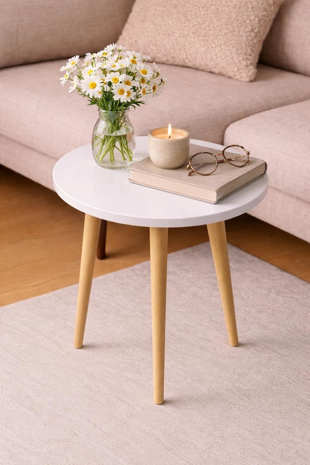 Skafa Plant Stand/Table, Gamla Stand | Plant Stands for Indoor Plants, Stool for Holding Flower Pots Gamla Pots Stand | Indoor/Outdoor Plant Stand, Modern Home Decoration Black (White)