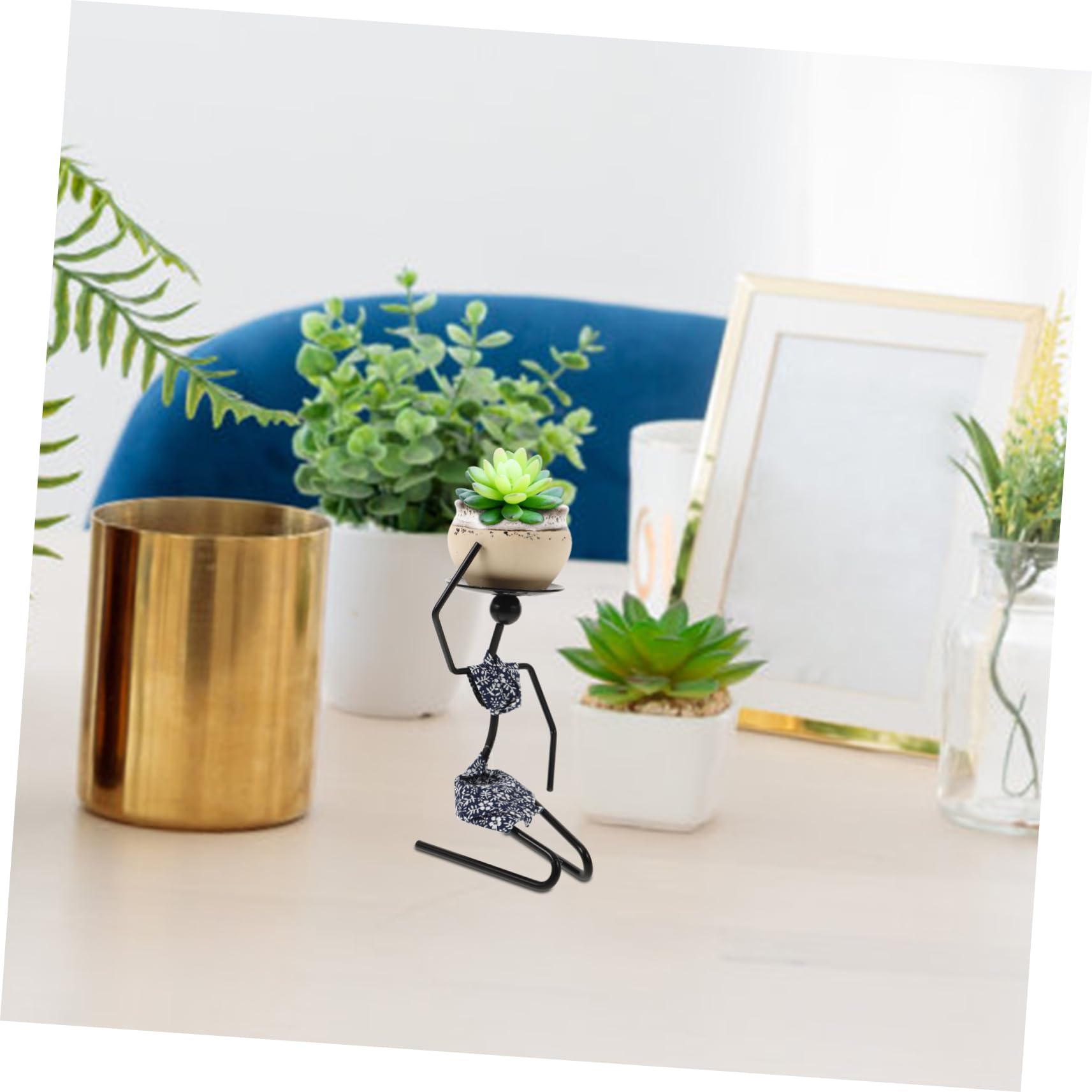 3 Sätze Mini Sukkulententopf mit Dekorativem Blumenregal für Tisch und Schreibtisch Blumentöpfe für Wohnzimmer Schlafzimmer Büro und Dekoration