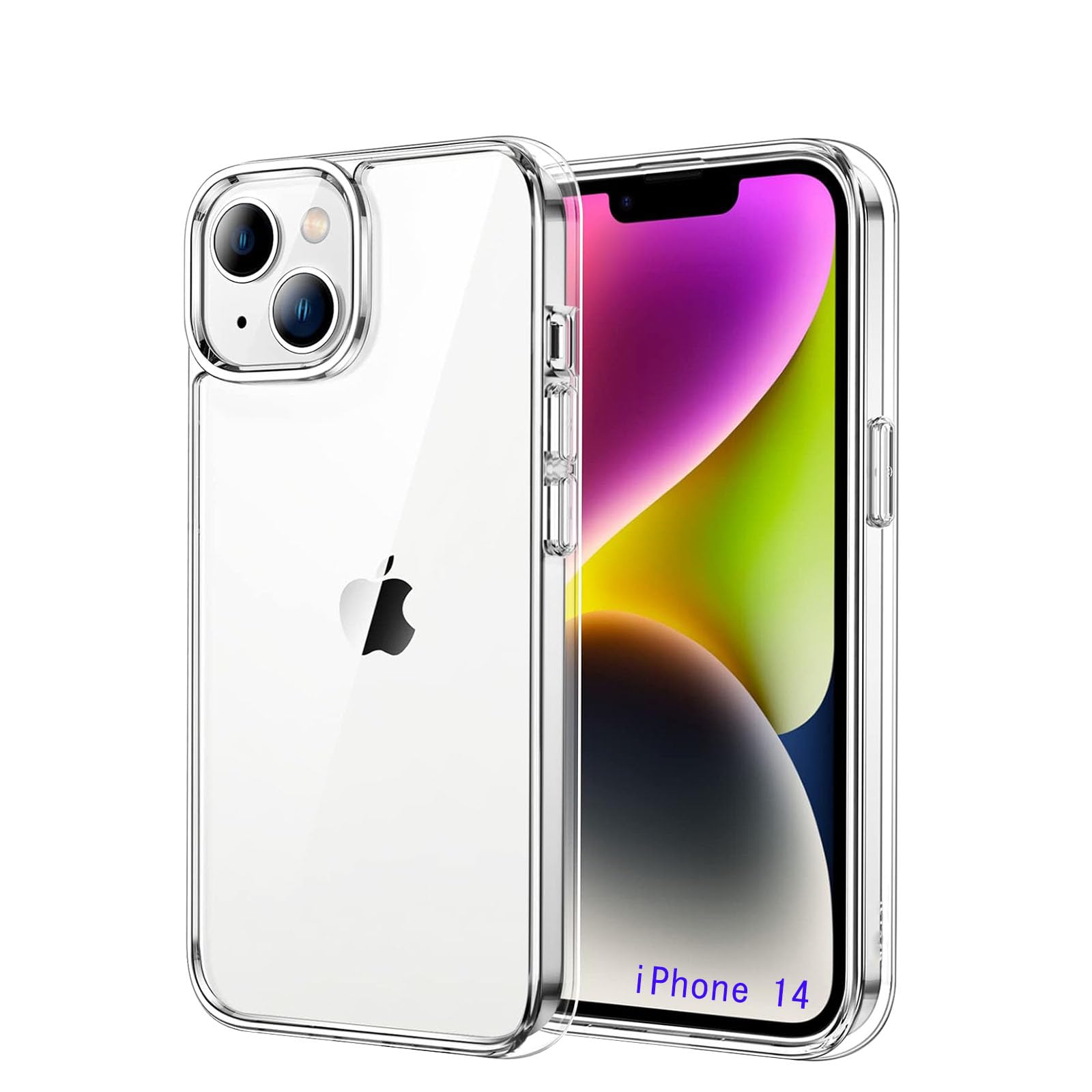 対応 iPhone 14 ケース クリア TPU 耐衝撃 iPhone 14 スマートフォンケース 高い透明度 黄変しにくい 指紋防止 擦り傷撥水撥油 取付簡単(6.1インチ専用)(クリア)