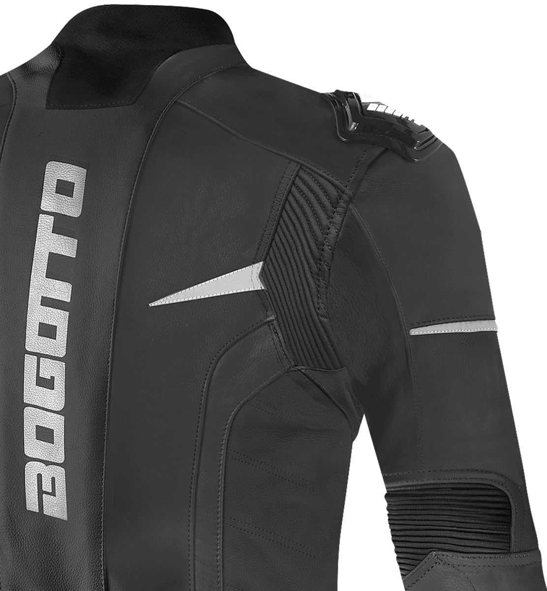 Bogotto Misano Due Pezzi Tuta In Pelle Da Moto Da Donna, nero/fucsia, 46