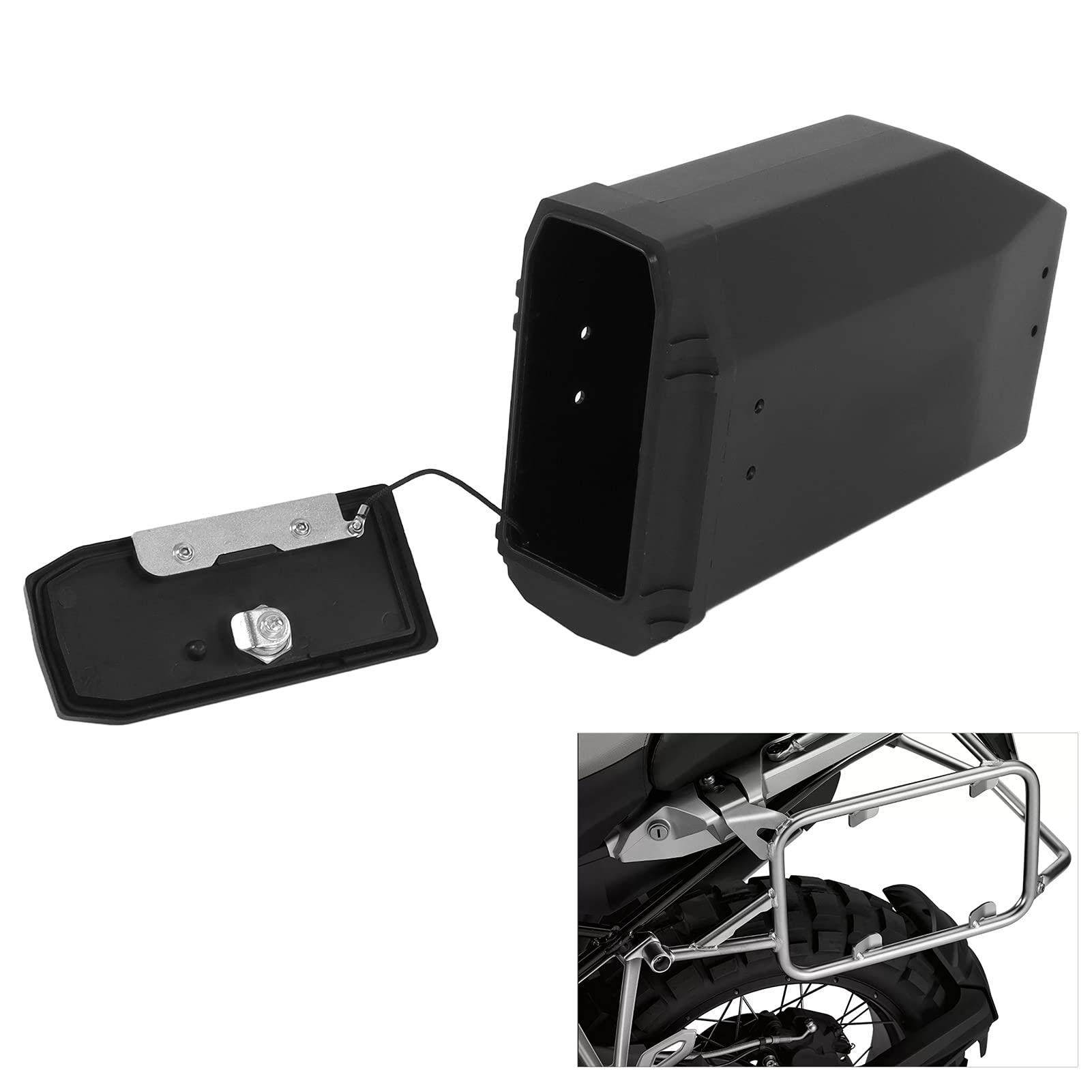 Fydun Boîte à Outils de Moto, Boîte à Outils Arrière de Moto 5 litres Kit D'outils de Mécanique pour Organisateur de Boîte Gauche Droite Remplacement pour R1200GS LC 2013‑2019