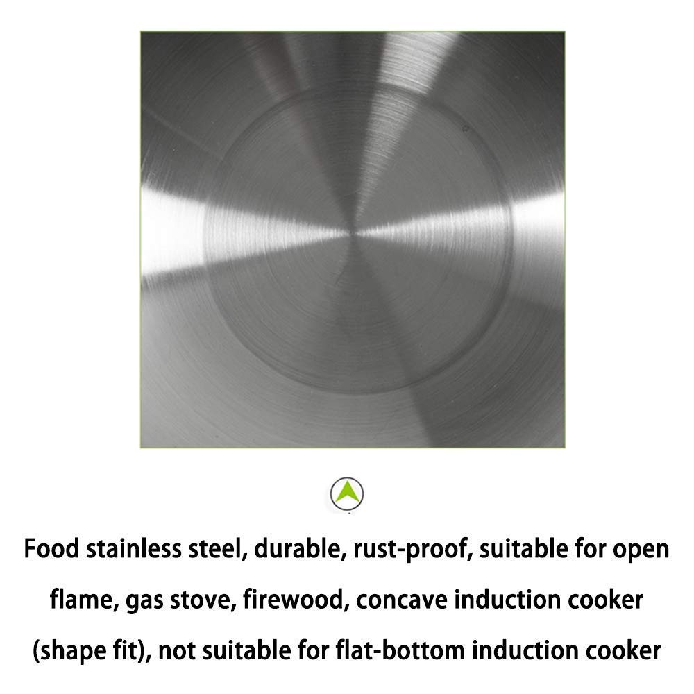 ZXFDMSWJ Wok in Acciaio Inox 36 Antiaderente da 43 cm Adatto a Tutti i Piani Cottura compresi i Manici a induzione Stay Cool C 36 cm