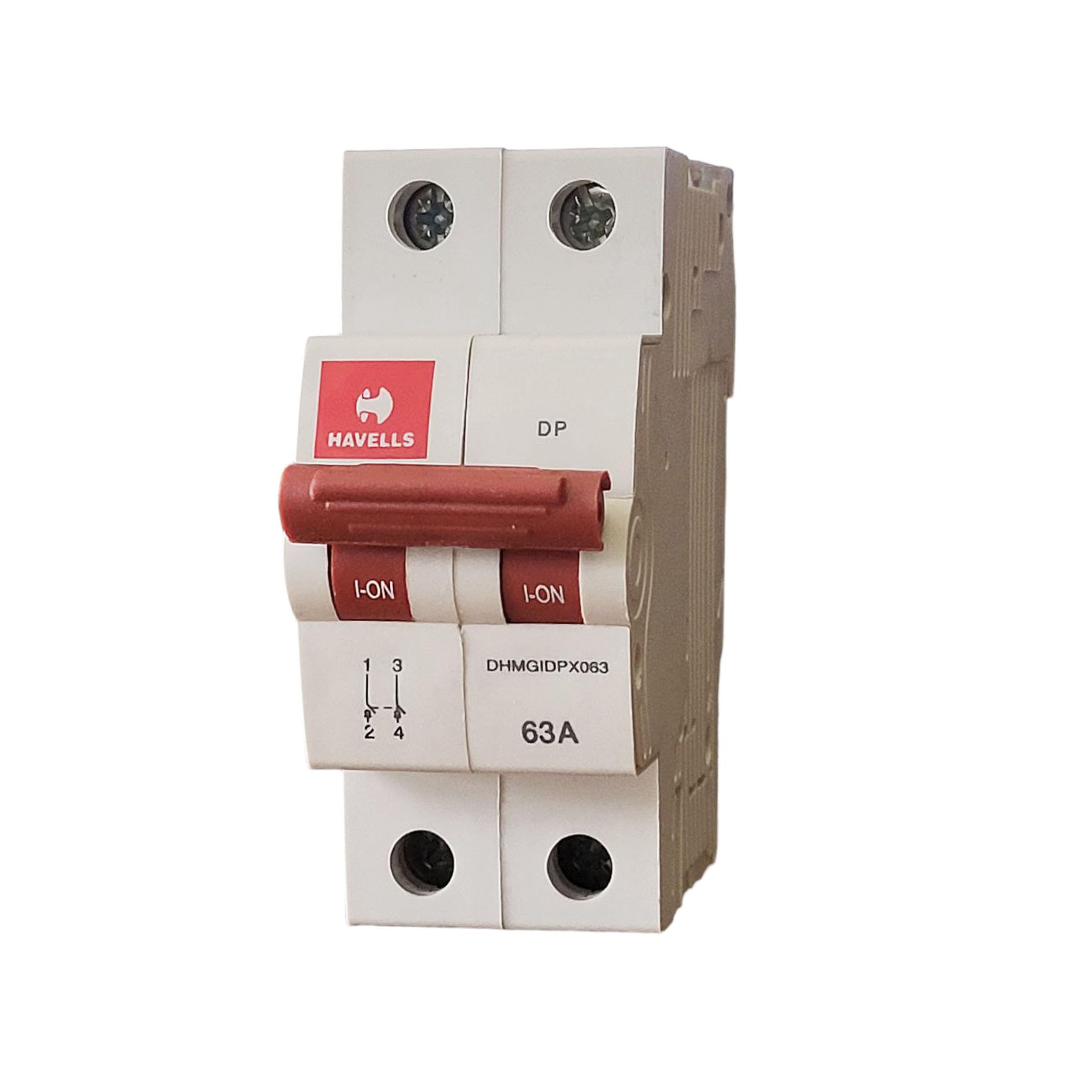 Havells DHMGIDPX063 PVC Plastic 63A DP Switch Disconnector Euro 2 (White)-image-47