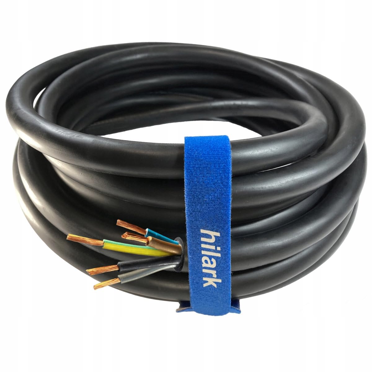 Hilark - Cavo in gomma H07RN-F 5x6mm2, 10m, colore: Nero