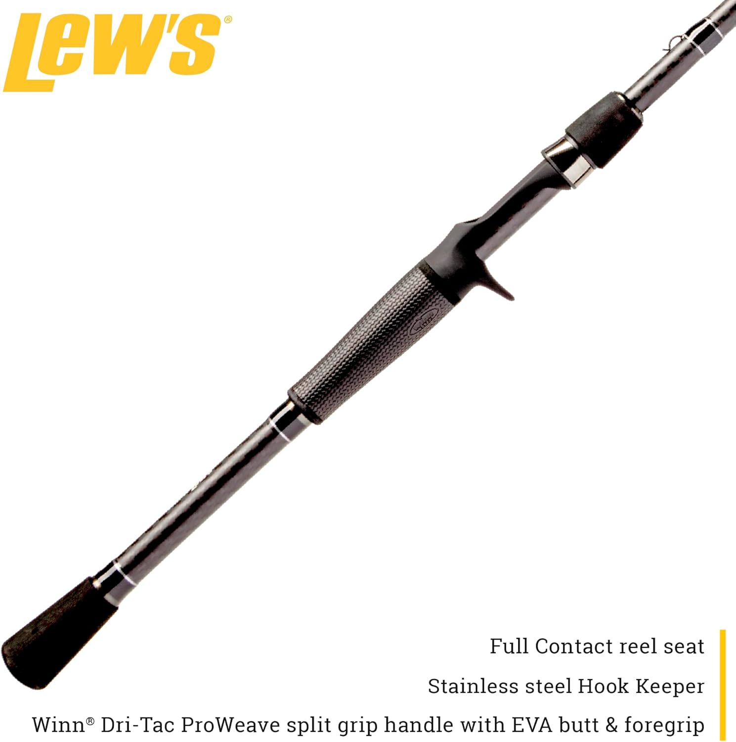 Lew'sCustom Lite 6'10" Med Moderate Fast Cast Rod-Soft Plastics