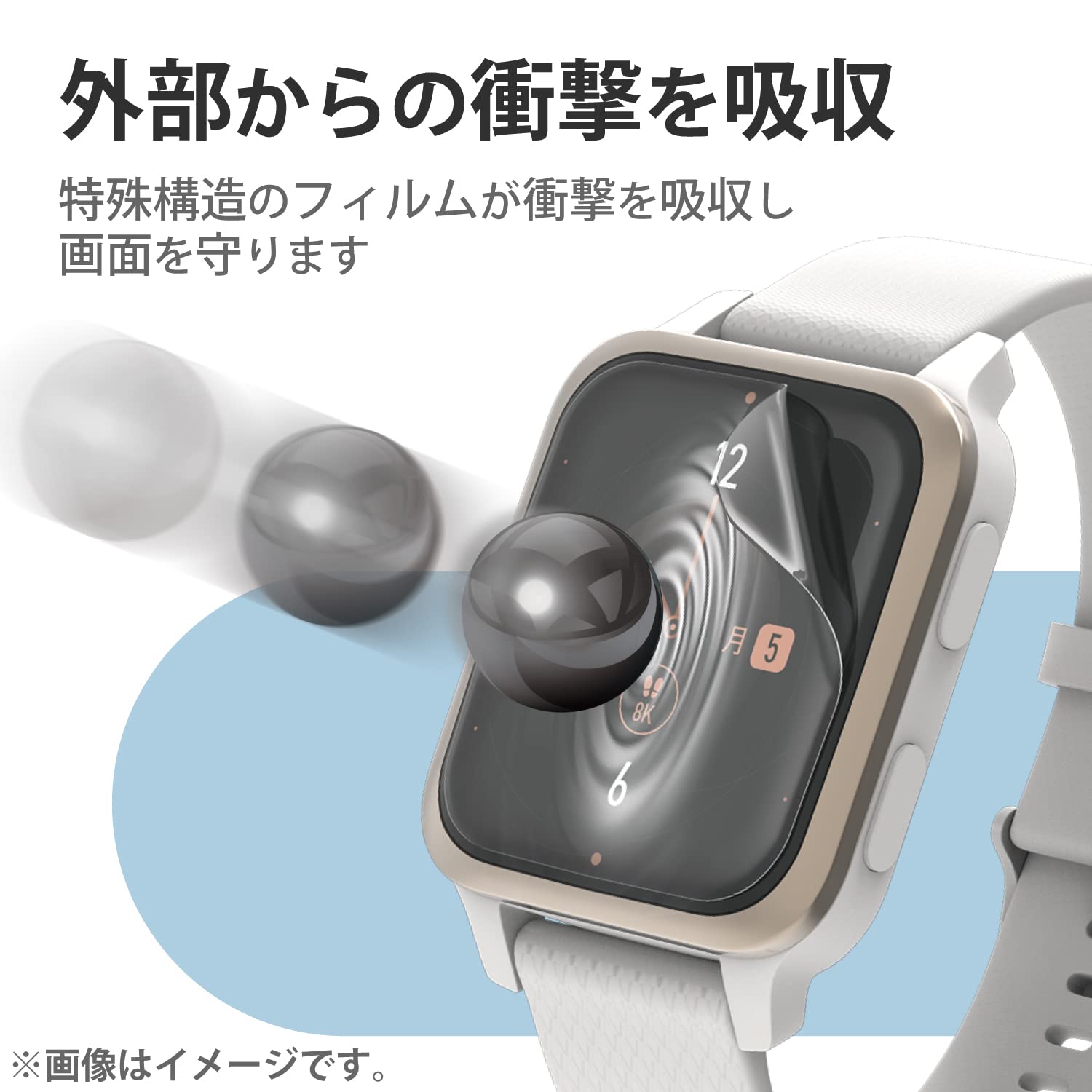 Amazon.co.jp: エレコム GARMIN Venu Sq 2 / Music フィルム 保護 