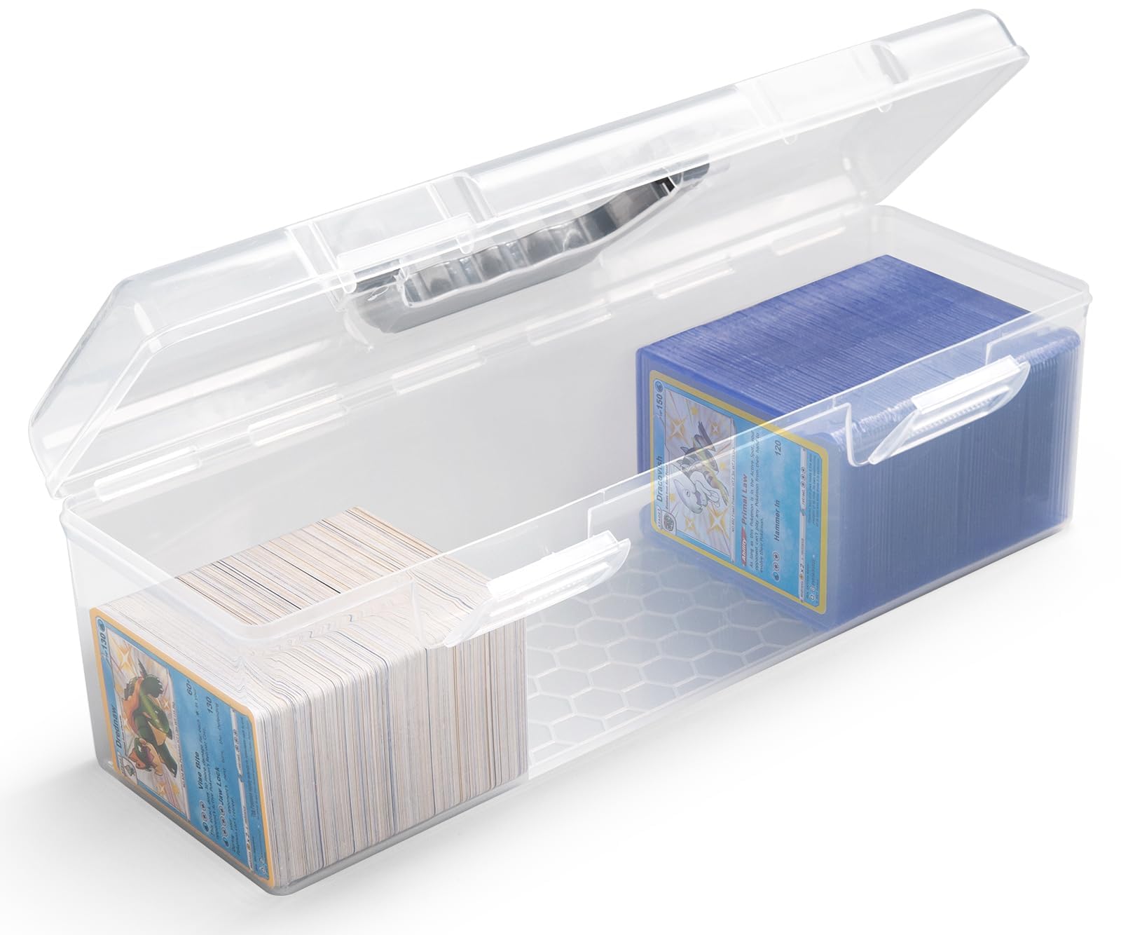 Trading Card Storage Box, Case Organizer for MTG, TCG, Plastic Case Holds Up to 750pcs Standard Size Cards 200 Toploaders, Baseball Football Card Collector (Modern)