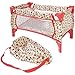 Baby Doll Crib Set for Little Girls, Play Crib Baby Doll Bed, Baby Doll Pack and Play Baby Doll Beds for 18 inch Dolls, Toy Baby Crib for Dolls, Toy Crib for Baby Doll, (Floral)