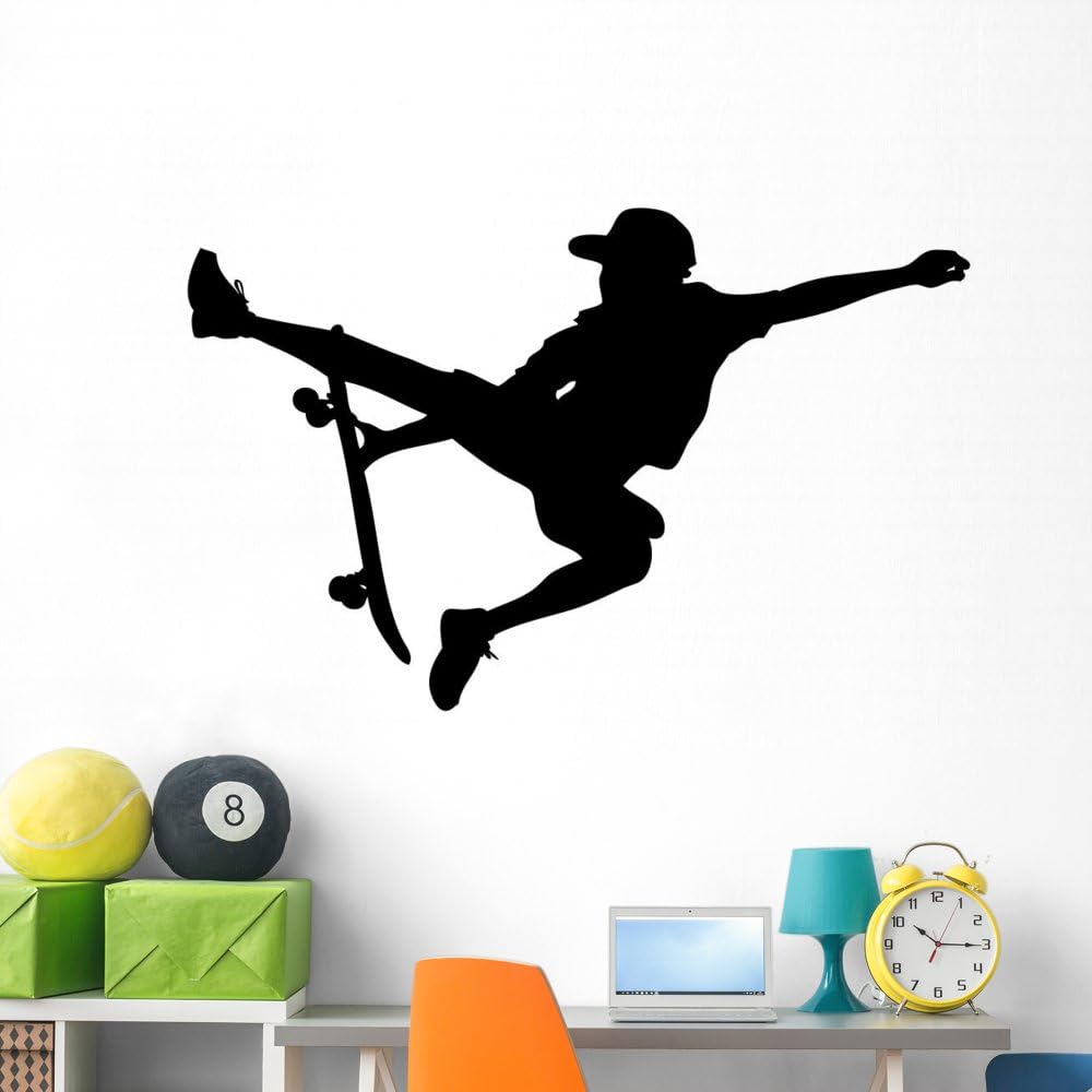 Wallmonkeys GEN-16941-60 WM288612 Skateboarding Sport 1 Peel and Stick Wall Decals, 60" W x 44" H-Jumbo