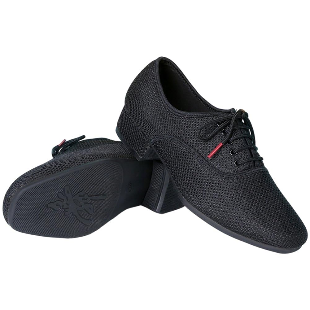 Zapatos De Baile De Salón para Hombre Elegantes con Cordones Negros Modernos Suela