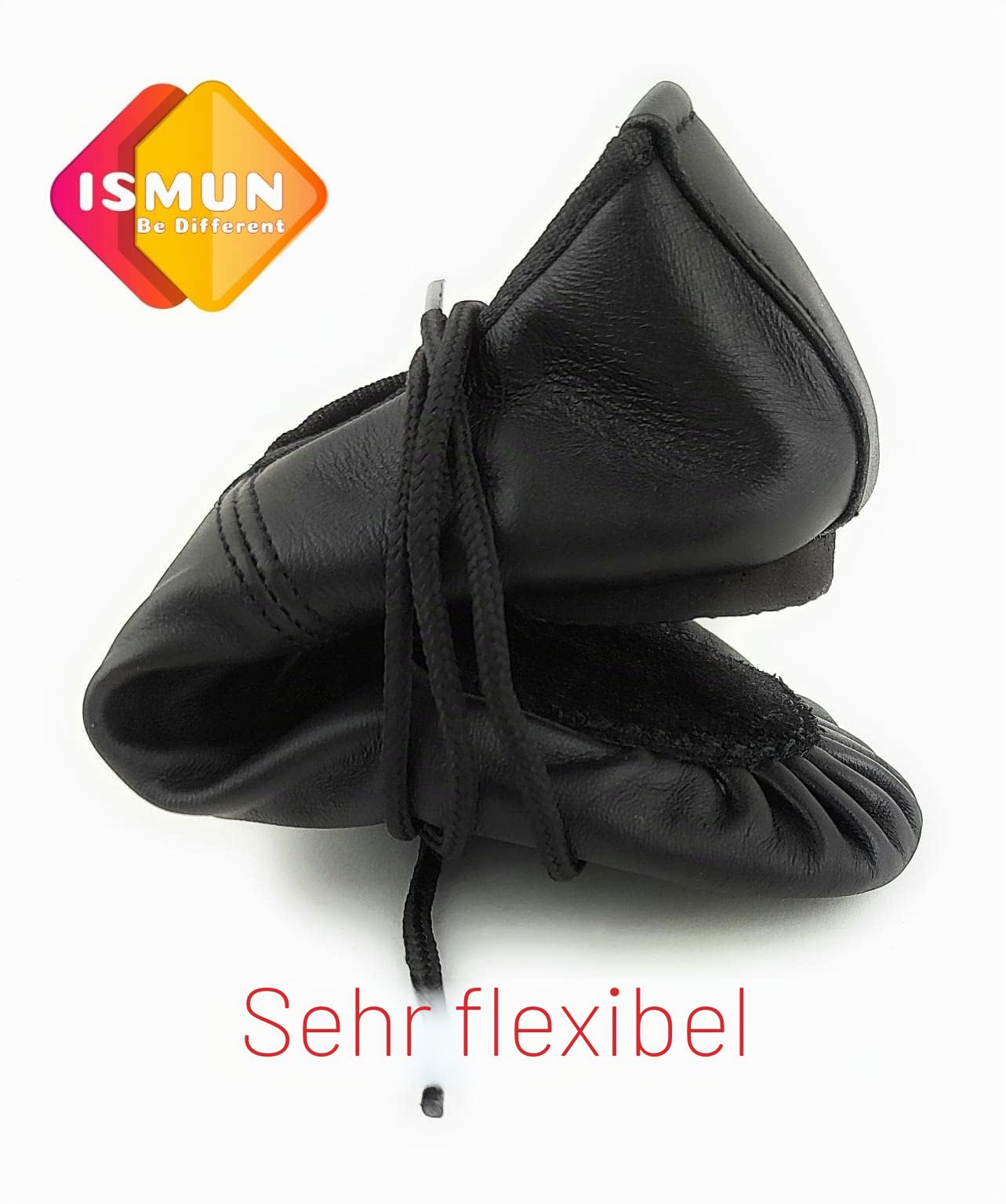 Jazz Schuhe Echtleder geteilte Sohle Schwarz Jazz Schuhe für Mädchen und Frauen