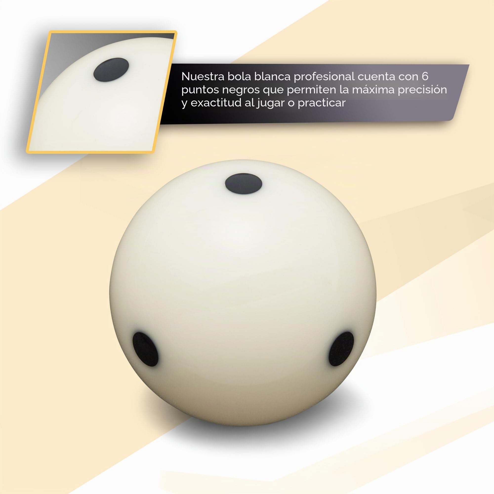 Cue-King Pelotas de billar Black Edition, grado AA+, juego de tamaño del Reino Unido de 2 pulgadas con bola punteada, juego de bolas premium para mesa de billar