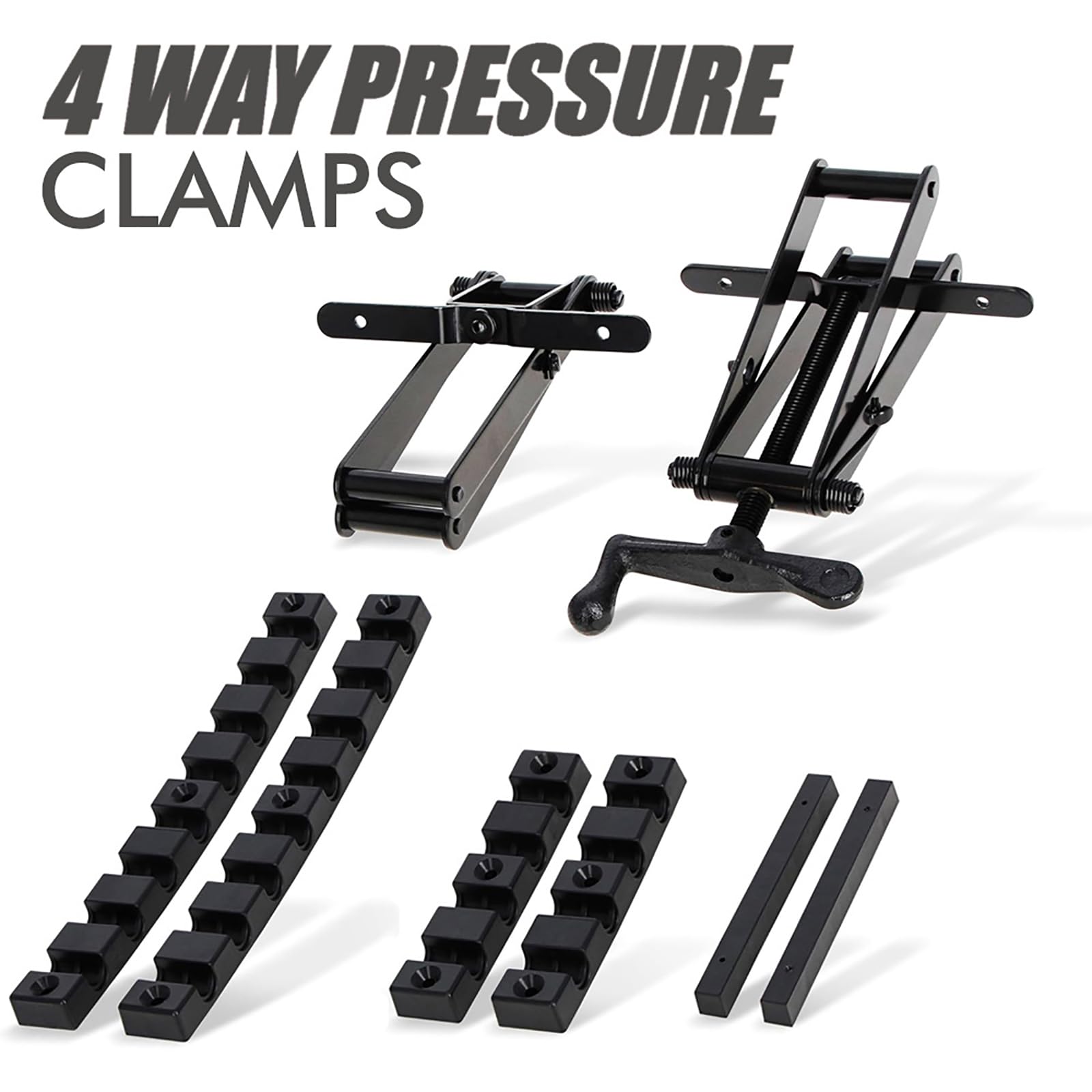 Woodworking Supply - Pinzas de presión de 4 vías para sujetar la presión de la placa en cuatro direcciones para carpintería, muebles, accesorios de carpintería