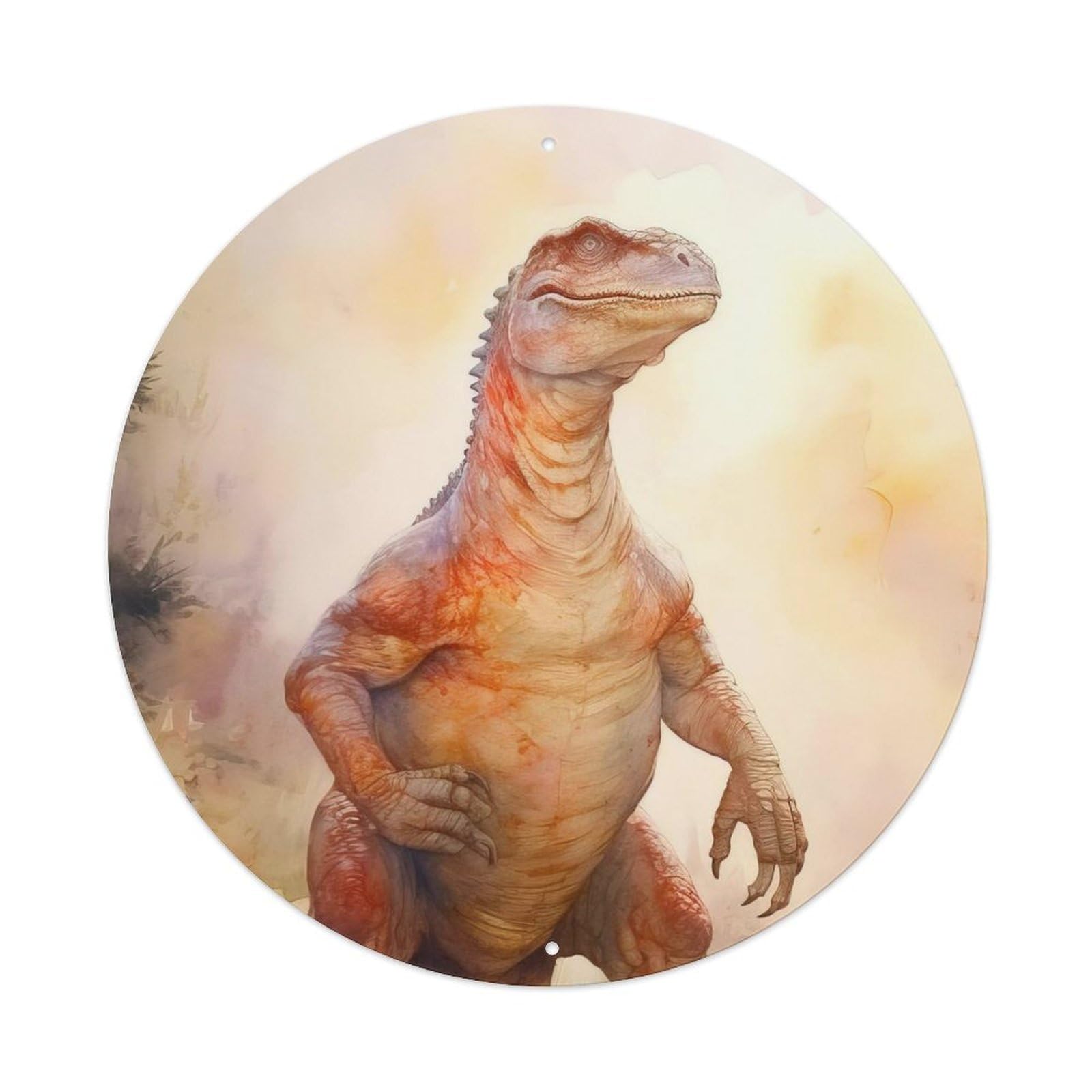 Dinosaur Allosaurus Prehistoric Dinosaurs Metal Tin Sign