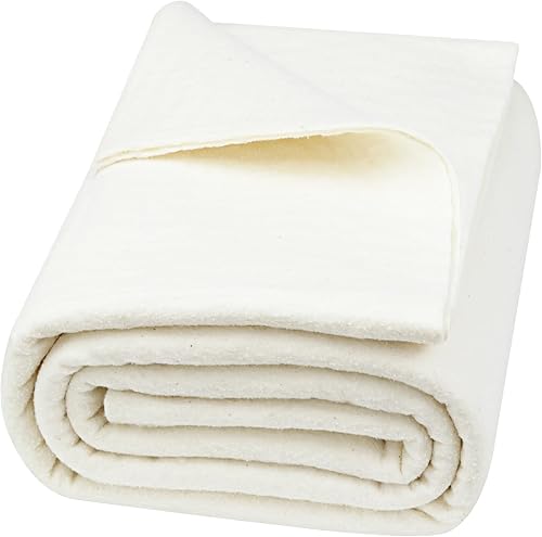 PLANTIONAL Guata de Edredón de Algodón Natural 59 Pulgadas x 79 Pulgadas Peso Ligero Puramente Natural Para Todas las Estaciones Guata de Edredón