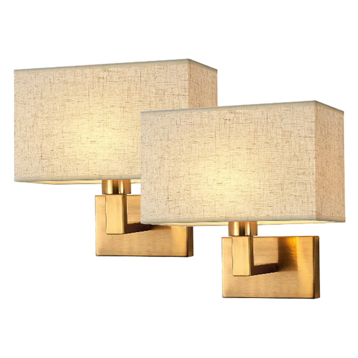 Moddeny Wall Sconces Vintage Fabric Wall Lamps E27 Bathroom Bedside Sconce Simple Indoor Wall Lights For Bedroom Living Room Vanity Bathroom Hallway Staircase