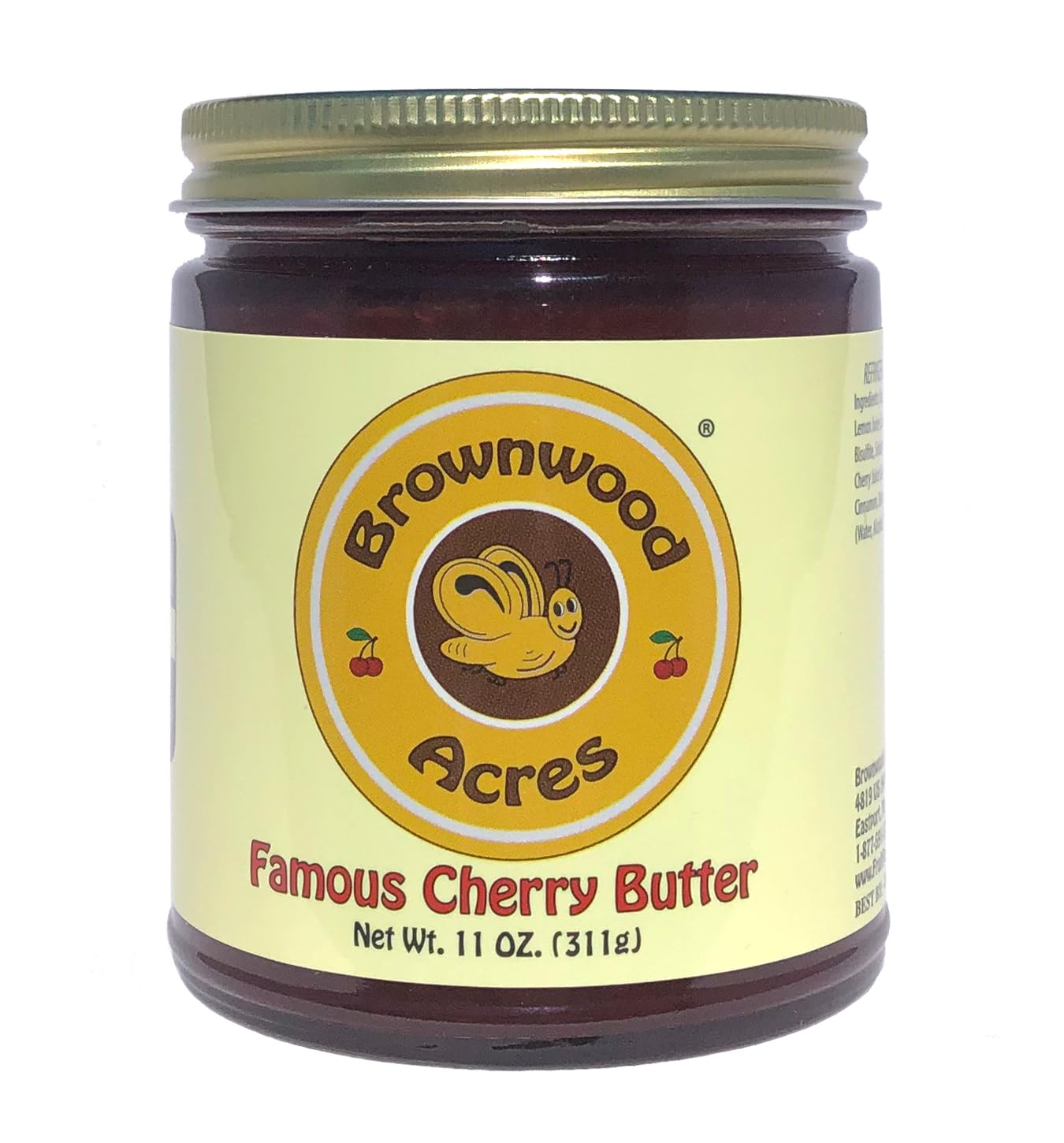 - Famous Cherry Butter by Brownwood Acres, A Northern Michigan Favorite! (11 Ounce)