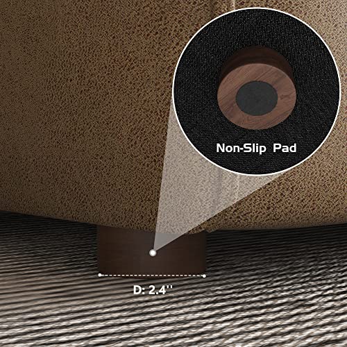 Nolany Modular Accent Armchair, Convertible Single Sofa Chair, Single Club Chair For Apartment, Huckleberry Brown #TOP6