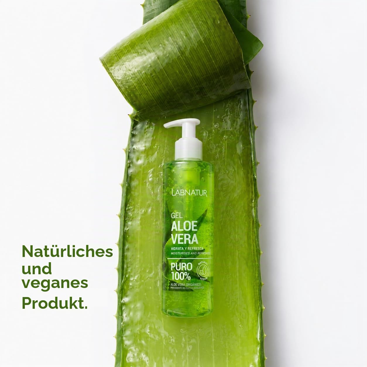 Aloe-Vera-Gel - mit 100% reinem Aloe Vera - natürlich und vegan - Labnatur – Ansicht 2