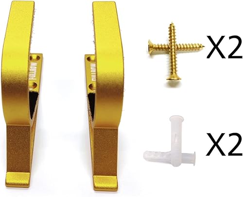 Miniatura 7 de Soporte de pared para armas, ganchos horizontales para pistola para pared, perchas de aluminio duraderas para escopeta para almacenar rifles,