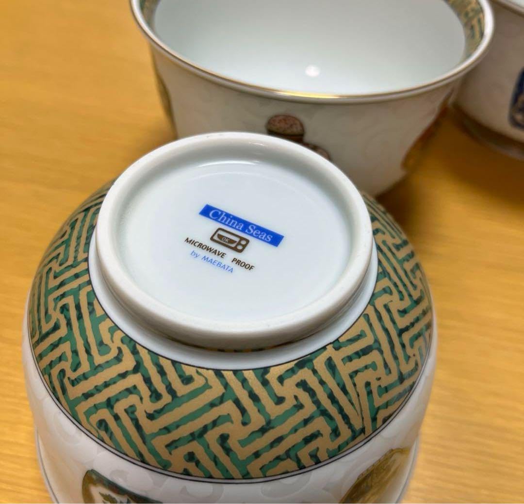 Amazon | 前畑陶器 チャイナシーズ どんぶり3点レンゲ3点セット | ノー