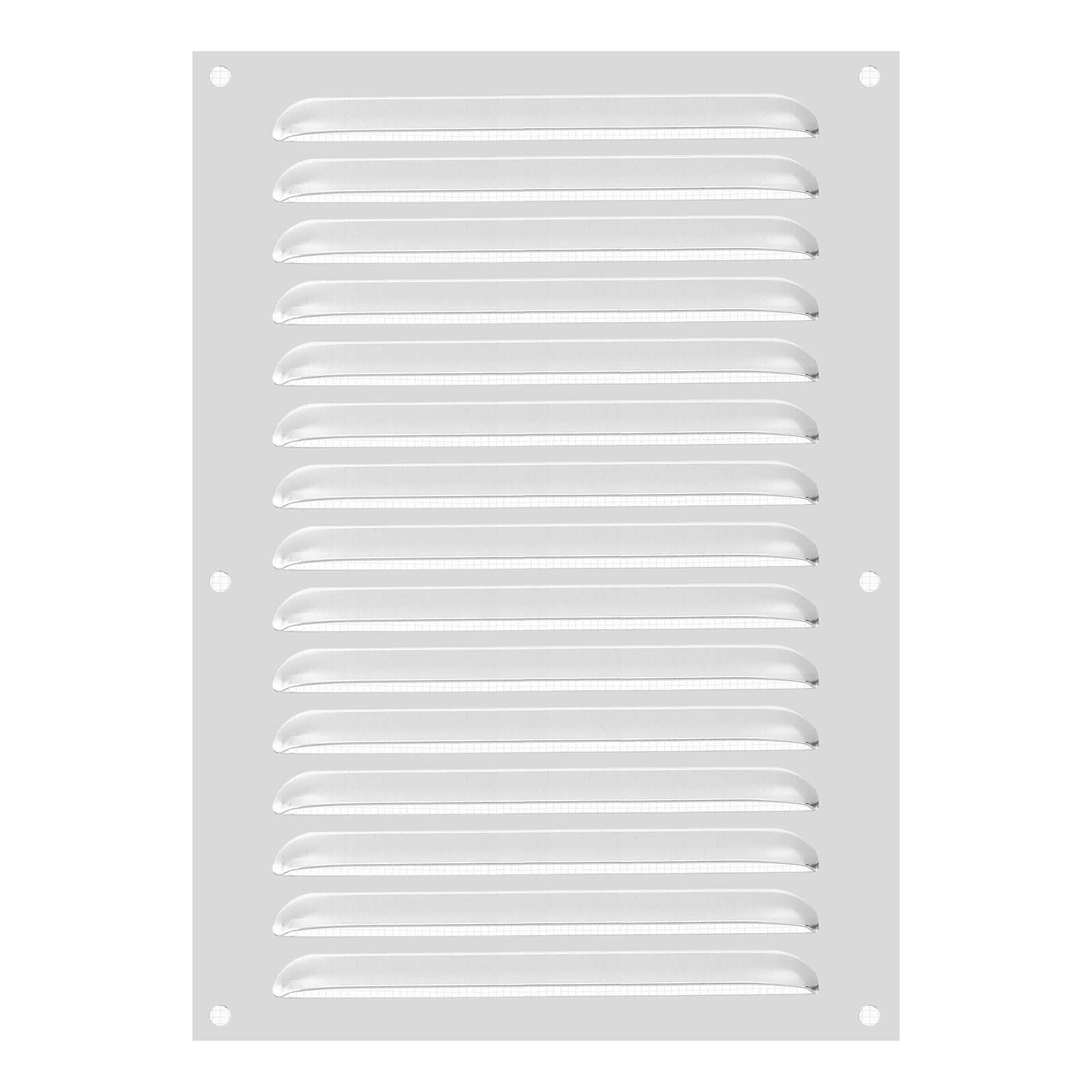 PATIKIL 14x10 Inch Aluminum Vent Cover, Screen Air Grille Ventilation Cover HVAC Louvered Grill Built-in Mesh for Home Kitchen Fireplace Bathroom Wall Ceiling, Silver