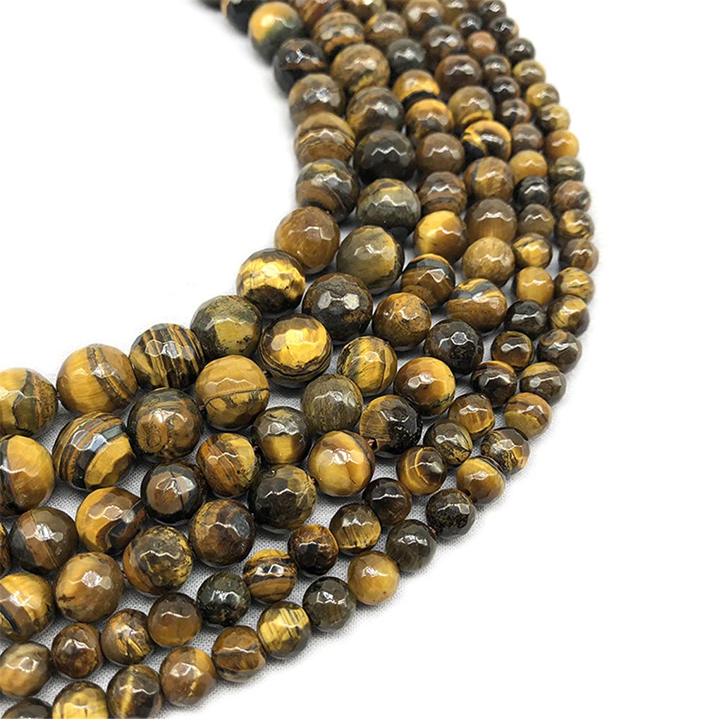 AAAAA Pietra Naturale Giallo Occhio di Tigre Perline Rotonde 15