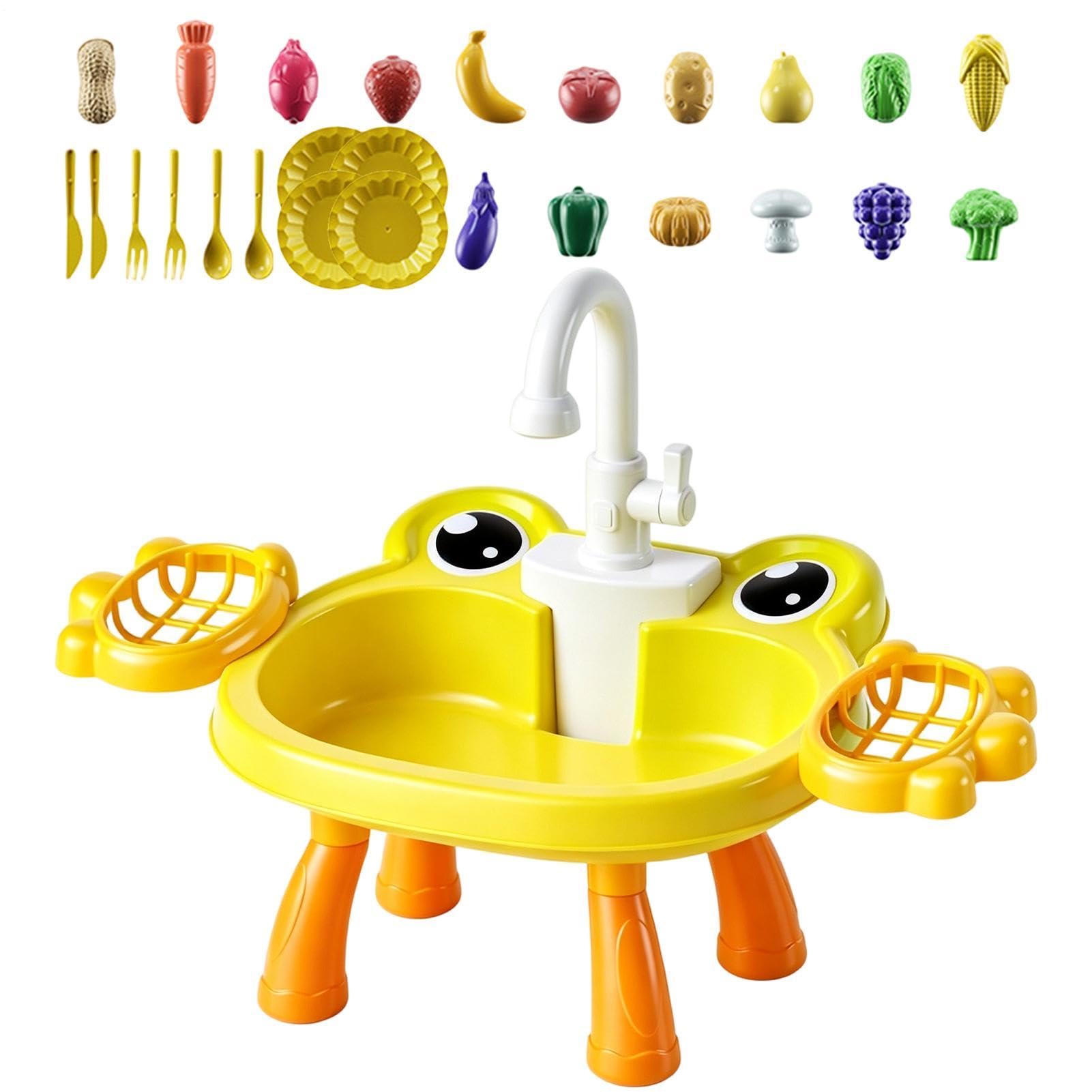 Lavello Da Cucina Giocattolo - Gioco Interattivo Realistico - Tavolo D'Acqua Con Lavastoviglie Giocattolo Per Bambini | Regalo Compleanno Festa Interno Esterno Casa Soggiorno Balcone