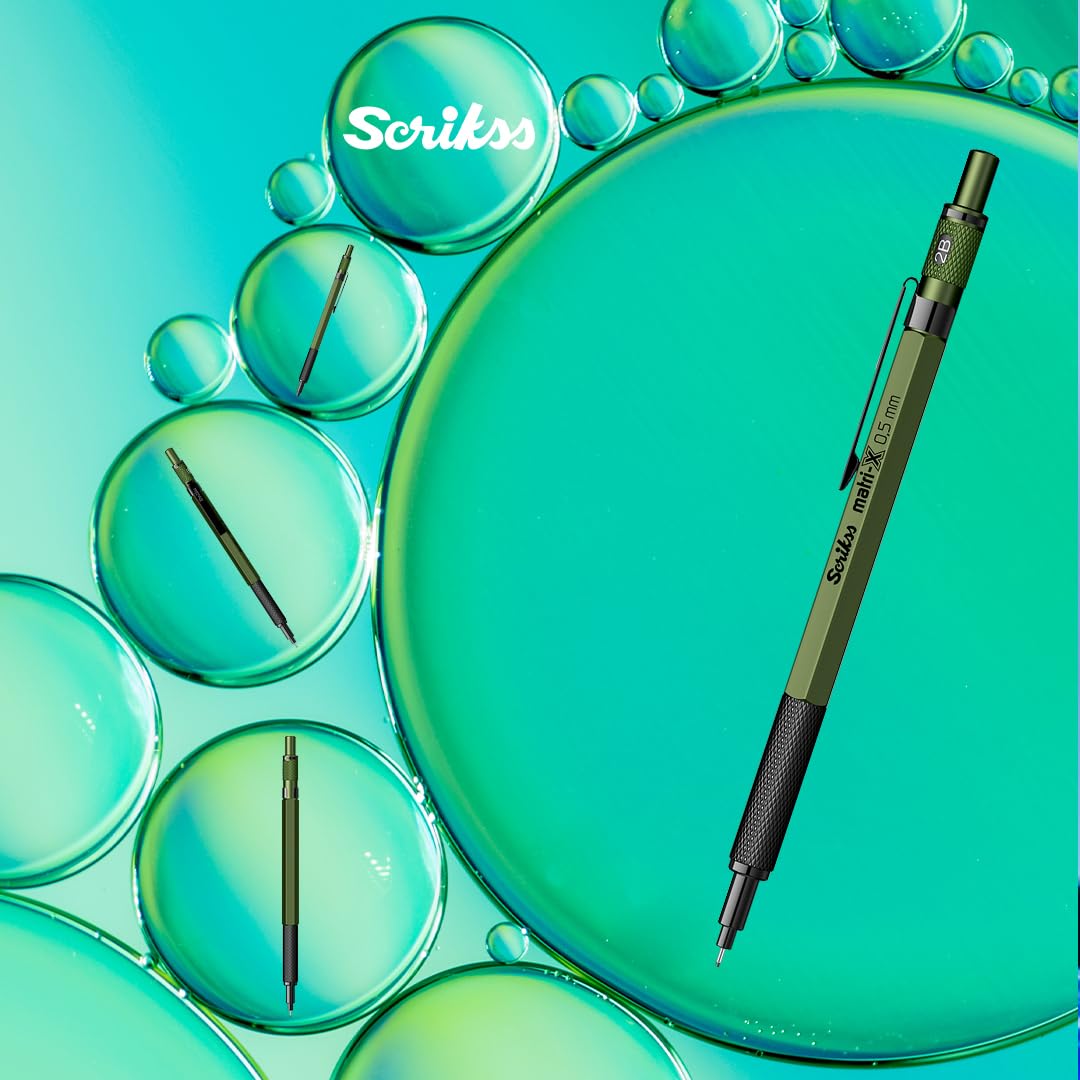 Scrikss Matri-X ołówek mechaniczny, 0,5 mm, ciemnozielony