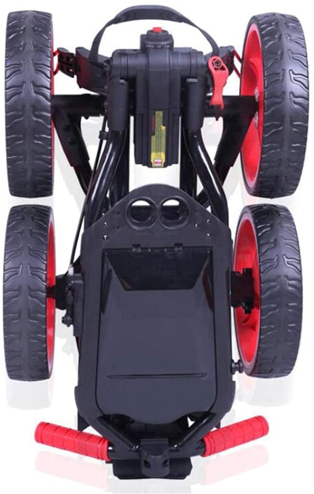 Golf Push Cart, Faltbarer 3-Rad-Golfwagen mit automatischem Push-Pull-System, Leichtgewicht-Golfwagen mit elektrischem Antrieb, in Einer Sekunde zu öffnen oder zu schließ