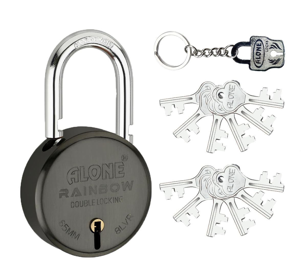 Alone Locks 65mm 12 Keys Padlock | Double Locking 8 Levers | Lock and Keys for Home Door Gate Shop Shutter Lock | Antique Laquer Caoted Rust Proof. (Pack of 1) (B0CC5W7X3W) Amazon Price History, Amazon Price Tracker