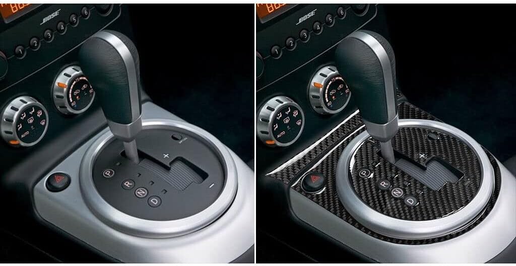 1Set Carbon Fiber Interior Gear Shift Panel Trim Cover for Nissan 350Z 2006-2009