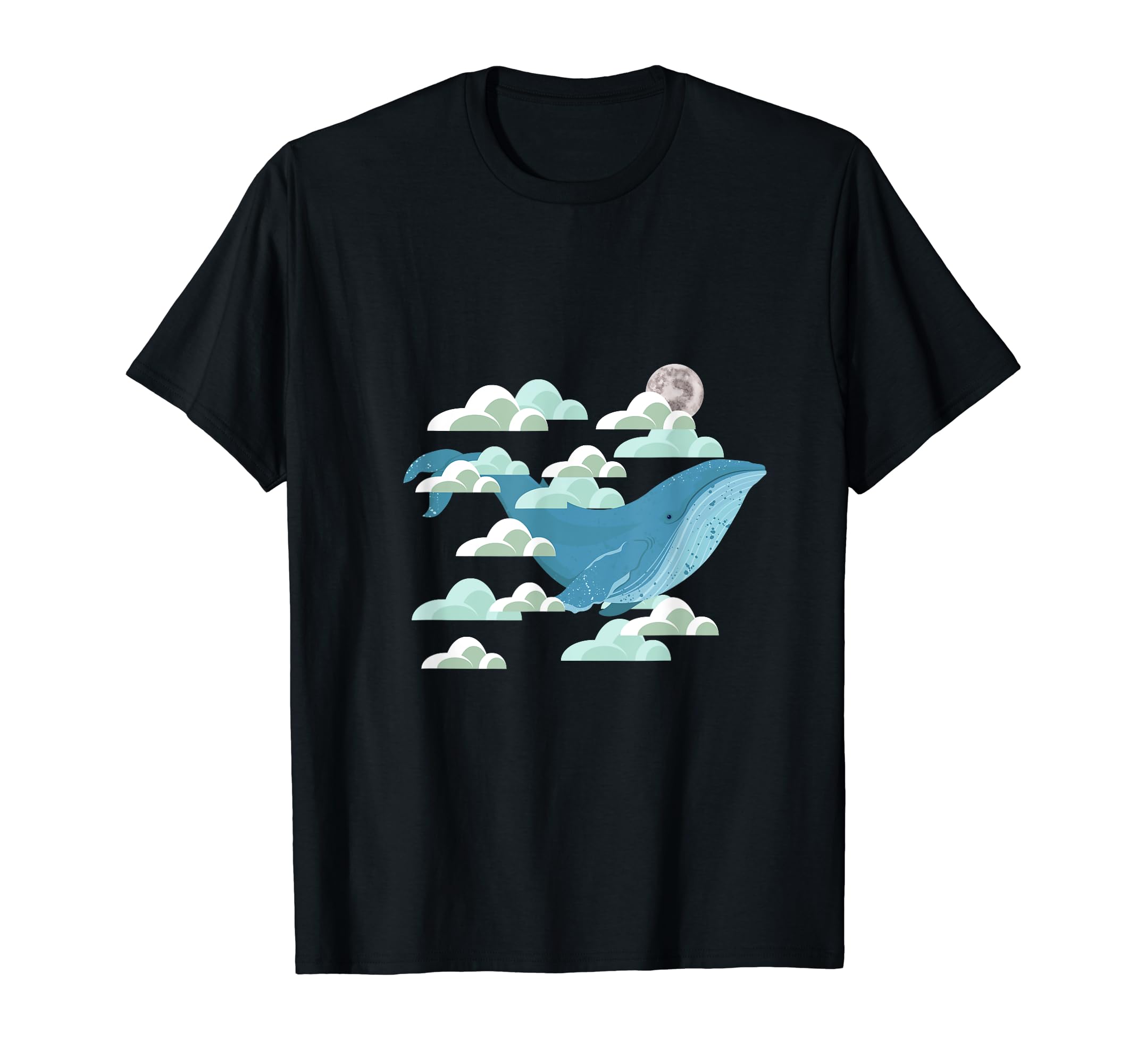 Sky Whale Blue Whale Whale Vibes Sea Creature Flying Whales T-Shirt