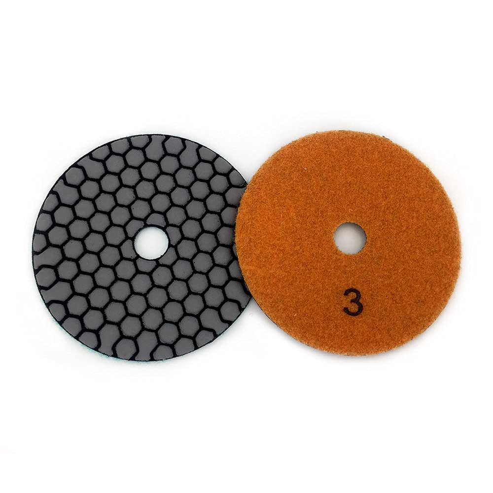 6 szt. 100mm sucha podkładka polerska 4 cale ostre diamentowe podkładki polerskie do granitowego marmuru tarcza szlifierska, 2