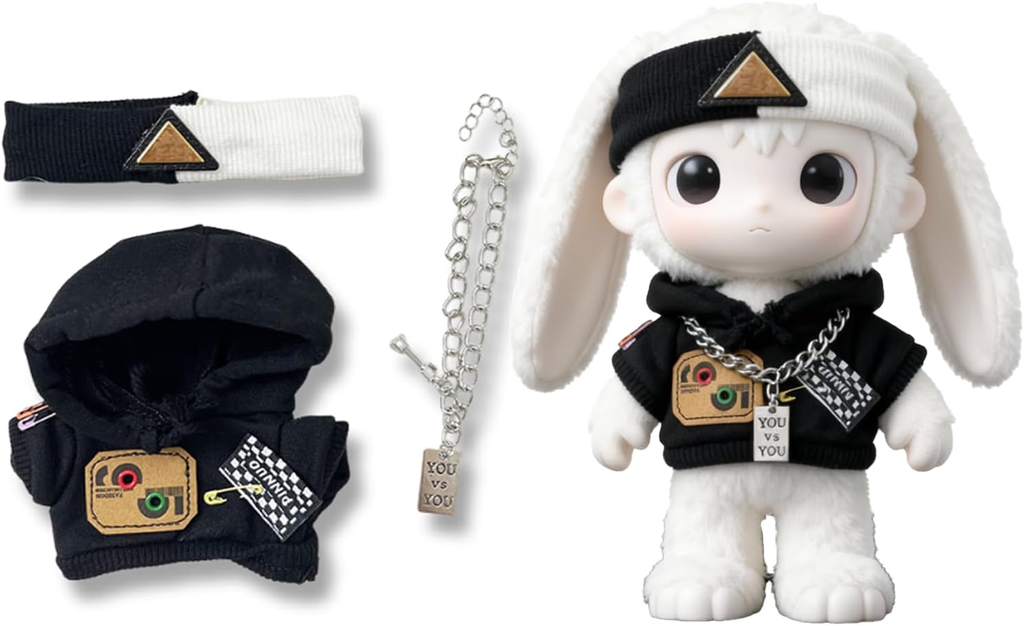 17cm Doll Clothes,17cm Doll Hoodie Outfits with Accessories,Cloting Outfit for 17cm Doll,Dolls Clothes Accessories for Collectors & Fans(Style J)