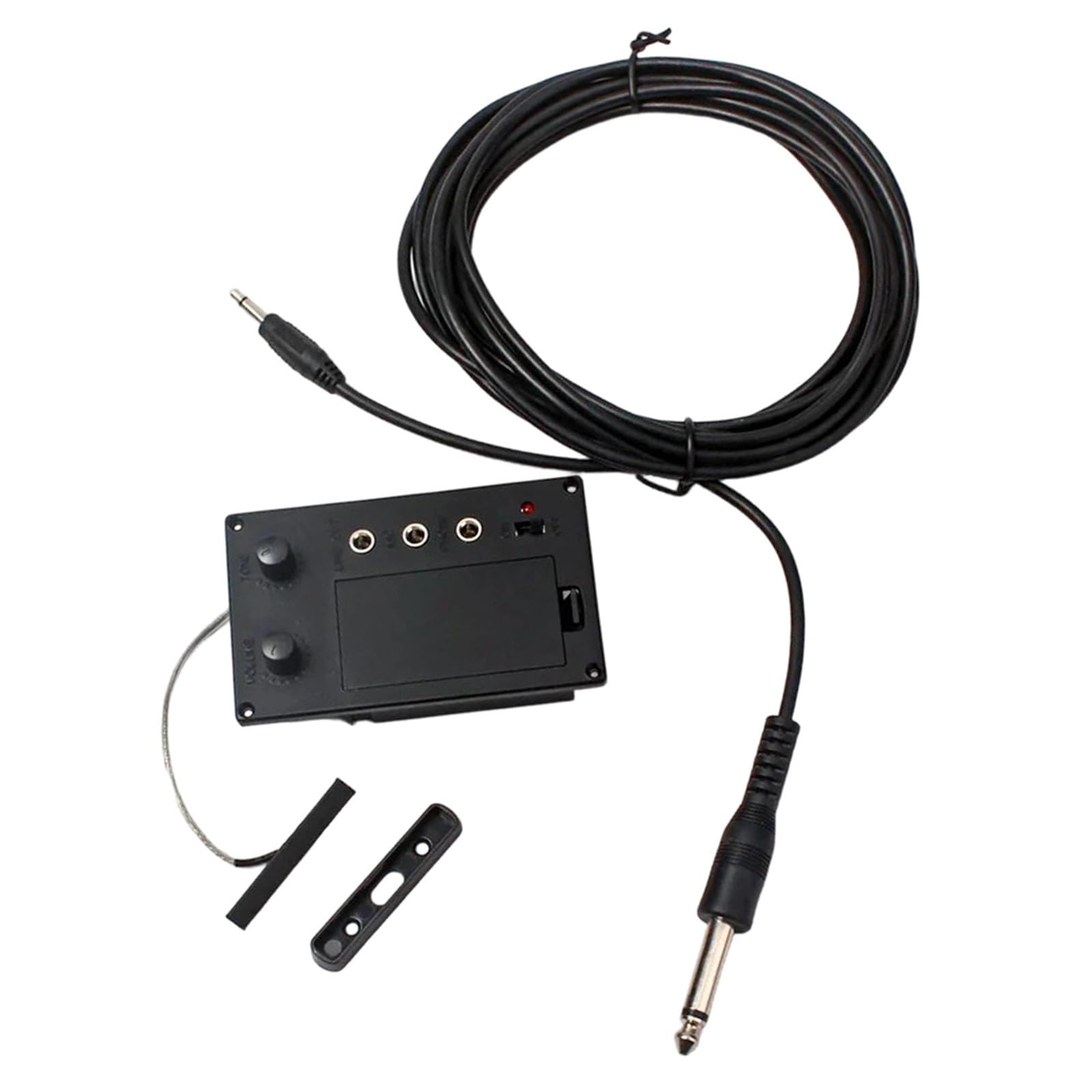 Professionale Accessori Per Violino 1 Set Di Pickup Per Violino Equalizzatore Preamplificatore Silenzioso Accessorio Nero Regolabile Leggero Portatile Rumore Eco